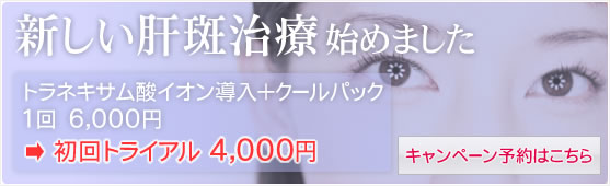 新しい肝斑始めました